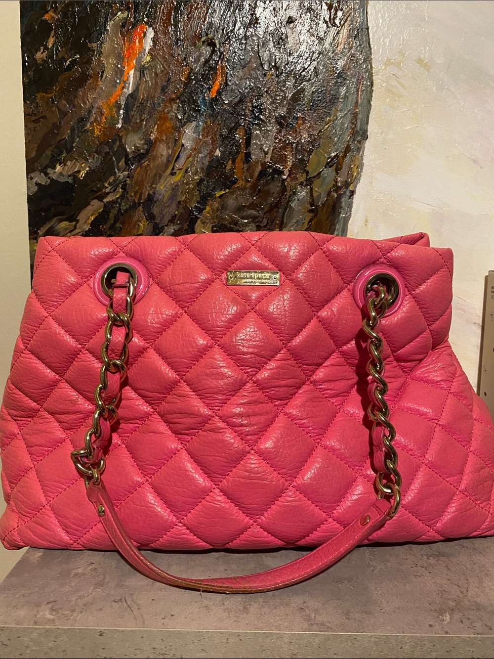 Kate Spade Hot Pink Leather Purse